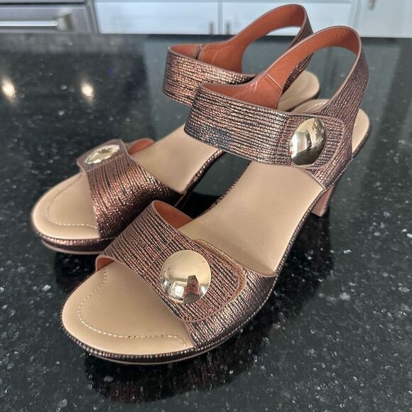 PATRIZIA DADE Brinze Dade Party STRAP SANDAL SIZE 10 - Picture 1 of 13